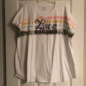 Lane Bryant tee Love speaks louder.